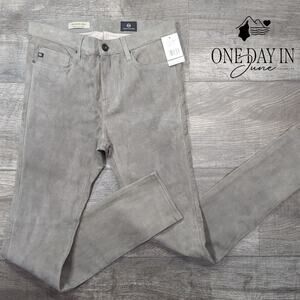 AG Adriano Goldschmied Faux Suede The Legging Ankle Jeans Size 27 (4)